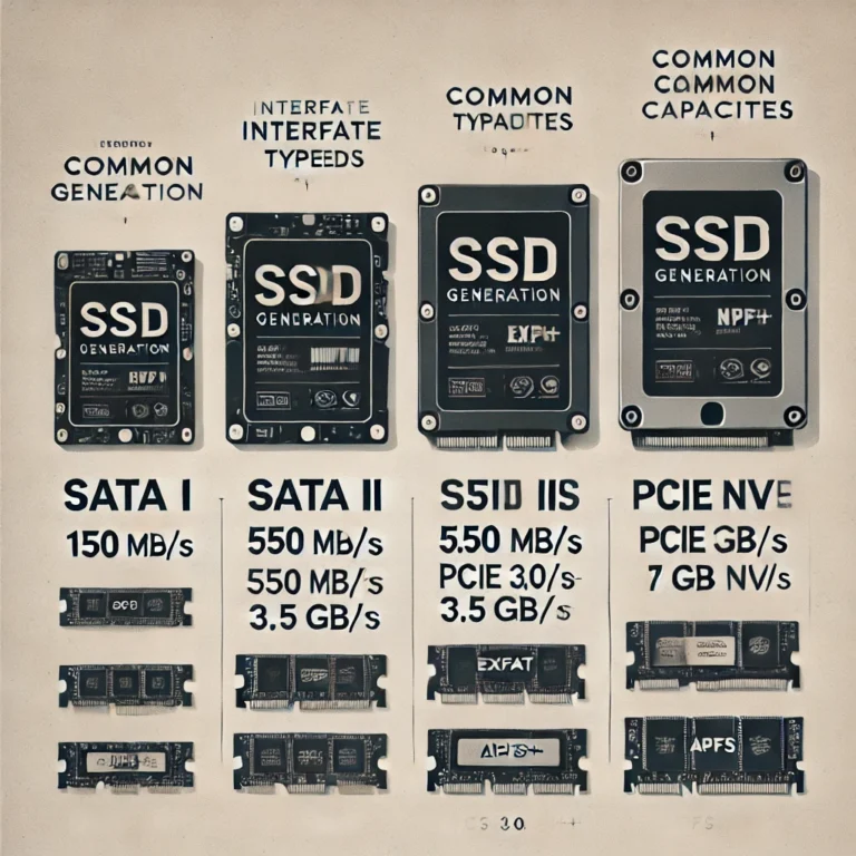 Comparison Of SSD Generation